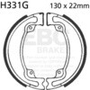 EBC-Brakes Motorcycle Grooved Replacement Brake Shoes to fit Rear Left