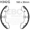 EBC-Brakes Motorcycle Grooved Replacement Brake Shoes to fit Front Left