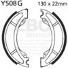 EBC-Brakes Motorcycle Grooved Replacement Brake Shoes to fit Front Left