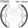 EBC-Brakes Motorcycle Grooved Replacement Brake Shoes to fit Front Left