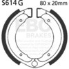 EBC-Brakes Motorcycle Grooved Replacement Brake Shoes to fit Front Left