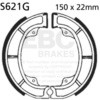 EBC-Brakes Motorcycle Grooved Replacement Brake Shoes to fit Rear Left