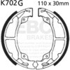 EBC-Brakes Motorcycle Grooved Replacement Brake Shoes to fit Rear Left