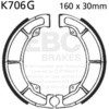EBC-Brakes Motorcycle Grooved Replacement Brake Shoes to fit Rear Left