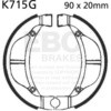 EBC-Brakes Motorcycle Grooved Replacement Brake Shoes to fit Front Left