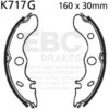 EBC-Brakes Motorcycle Grooved Replacement Brake Shoes to fit Front Left