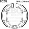 EBC-Brakes Motorcycle Grooved Replacement Brake Shoes to fit Rear Left