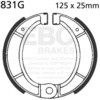 EBC-Brakes Motorcycle Grooved Replacement Brake Shoes to fit Front Left