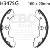EBC-Brakes Motorcycle Grooved Replacement Brake Shoes to fit Front Left