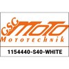 GSG mototechnik / GSGモトテクニック Crash Pad set， White for Suzuki GSX 650 F (2008 -) | 1154440-S40-WHITE