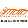 GSG mototechnik / GSGモトテクニック Crash Pad set， White for MV-Agusta 675 Brutale (2012 -) | 40602-M6-SH-DS-WHITE