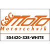 GSG mototechnik / GSGモトテクニック Crash Pad set， White for Suzuki GSX-R 1000 (2007-2008) | 554420-S38-WHITE