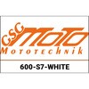 GSG mototechnik / GSGモトテクニック Crash Pad set， White for Suzuki GSX-R 1100 W (1993 -) | 600-S7-WHITE