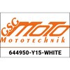 GSG mototechnik / GSGモトテクニック Crash Pad set， White for Yamaha XJR 1200 / XJR 1300 | 644950-Y15-WHITE