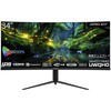 液晶ディスプレイ/34型/3440×1440/DP×1、HDMI×1、TypeC×1/ブラック/スピーカー：有 JAPANNEXT