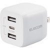USB Type-C 充電器 PD対応 合計出力32W Type C×1 USB A×2 折りたたみプラグ 小型 軽量 エレコム