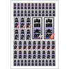 【名入れオーダー可能】千社札ステッカー 籠文字 麻の葉 ゆにねーむ