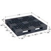 AZFD-1111ERR ガスアシスト成形 軽量パレット AZシリーズ 片面四方 日本プラパレット(NPC) 44434338