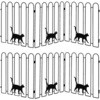 折り畳めるアイアンフェンス(猫3連)2枚 住まいスタイル