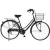 防災サイクル 27型 6段変速付きノンパンク シティサイクル  【完成組立品】 東部