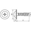 M3×8 (+)PTスクリュー(1411-H1)(鉄/3価ブラック)(小箱) 大阪魂 44982077