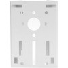 監視・ドームカメラポールマウントブラケット固定スタンド取り付け金具210x147mm【白】 bitstrong