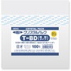BD(ブルーレイディスク)横型タイプ OPP袋 クリスタルパック T(テープ付き ボディタイプ) HEIKO 53323717