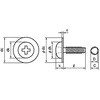 M2×5 (+)Sタイプナベワッシャーヘッド(鉄/3価ブラック)(小箱) 大阪魂 45019231