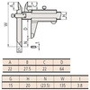 オフセットノギス 英語版校正証明書付 NT10シリーズ Mitutoyo(ミツトヨ)