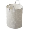 LAUNDRY BIN L シェブロン パール金属