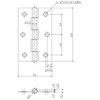 ST-888-89 ステンレス厚口丁番 APLUS(クマモト) 45303346