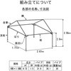 CNT-1×1.5-W ひろびろ空間コンフォートテント 越智工業所 45418329