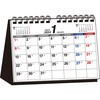 【T13】 2024年 シンプル卓上カレンダー [月曜始まり/A5ヨコ] 永岡書店