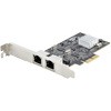 ネットワークアダプターカード/PCIe x2/2ポート/2.5G/マルチギガビットイーサネット/2.5GBASE-T/各種OS対応/LANカード/RJ45拡張 StarTech.com