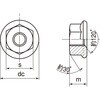 S094-0004 フランジナット(スチール) TRUSCO 46177366