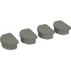 TPT-CK-DG TRUSCO プラスチック棚用オプション コーナーキャップ4個セット TRUSCO 46180830