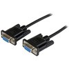1m RS232Cシリアルクロス/ヌルモデムケーブル メス(DB-9/D-Sub9ピン) ‐ メス(DB-9/D-Sub9ピン) ブラック StarTech.com
