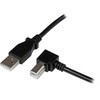 2m USB 2.0 ケーブル タイプA (オス) - タイプB/L型右向き (オス) StarTech.com
