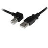 3m USB 2.0 ケーブル タイプA (オス) - タイプB/L型左向き (オス) StarTech.com