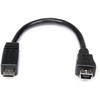 15cm Micro USB - Mini USB 変換アダプタケーブル オス/メス StarTech.com