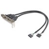 マザーボードピンヘッダー接続USB 2ポート増設変換アダプタケーブル 2x USB A - 2x IDC(5ピン) StarTech.com