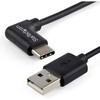 USBケーブル/USB 2.0 Type-A - L型Type-C/1m/オス オス/ブラック/充電 & データ転送 同期/タイプC L字コネクター StarTech.com