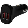 2ポートUSB車載充電器シガーソケットカーチャージャー 24W/4.8A ブラック StarTech.com