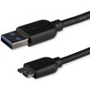 Micro USB 3.0スリムケーブル(A - マイクロB) オス/オス 3m StarTech.com