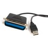 3m USB-パラレルプリンタコンバータケーブル USB A-セントロニクス 36ピン(IEEE1284準拠) 変換ケーブル オス/オス StarTech.com