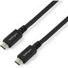 USB-Cケーブル/1.8m/USB 3.2 Gen 1/Type-C & Type-C/5Gbps/100W 5A/PD 3.0/USB-IF認証品/急速充電/オス・オス/ブラック/データ同期 転送 StarTech.com