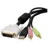 DVID4N1USB10 USB / fANDVI-D / I[fBI / }CN ̌^KVM PCؑ֊pP[u StarTech.com 46244784