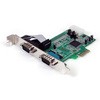RS232Cシリアルアダプターカード/PCI Express/2ポート/16550 UART/標準(ロープロファイル付属)/Windows & Linux StarTech.com