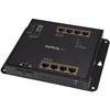 8ポートPoE+給電機能付きギガビットイーサネット対応マネージスイッチ 2ポートSFP搭載 ウォールマウント対応 StarTech.com