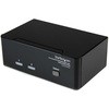 2ポート デュアルDVIディスプレイ対応USB接続KVMスイッチ/PCパソコンCPU切替器(オーディオ対応/USB2.0ハブ付) StarTech.com